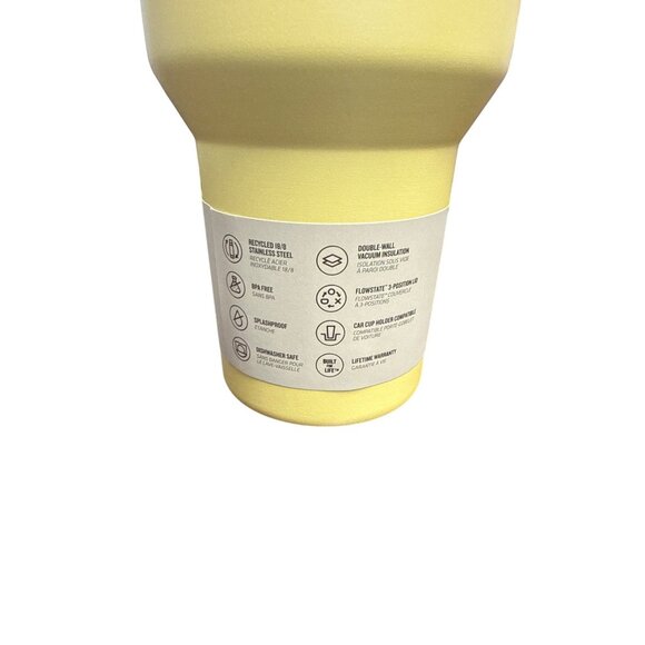 Stanley FlowState Quencher H2.0 Tumbler 40 Oz Yellow With Handle & Straw Durable - Picture 7 of 10